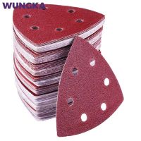 80PCS/40PCS Triangular Sanding Disc 90mm Delta Sander Hook Loop Sandpaper Abrasive Tools for Grit 40-2000