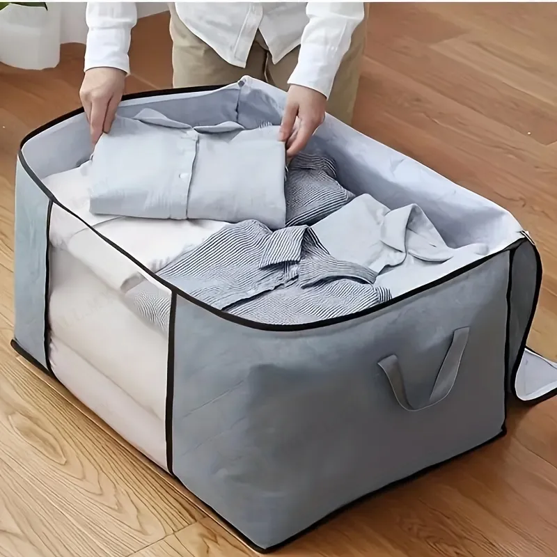 1pc Large Capacity Storage Bags Non-woven Folding Storage Box