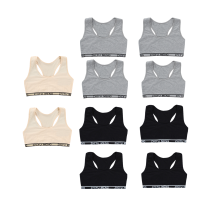 10pcLot Girl Training Linen Soft Brassiere Underwear Kids Crop Tops Sport Children Topic 8-14Y