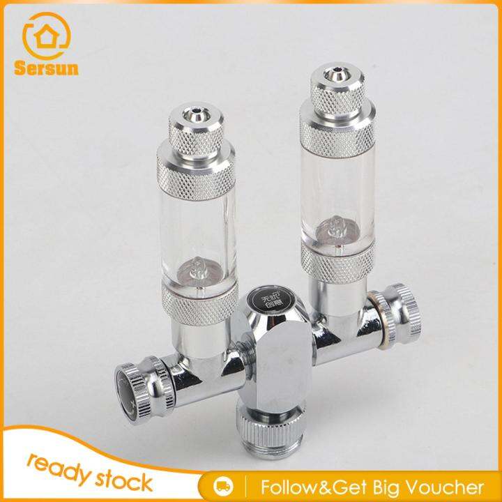 Sersun Aquarium CO2 Splitter Regulator Valve 2 Way Distributor for Fish Tank Plant Lazada PH