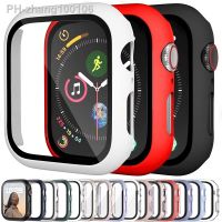 Glass Cover For Apple Watch case Ultra 8 7 6 SE 5 iWatch Accessorie Screen Protector Apple Watch 44mm 40mm 41mm 45mm 42 38 49mm