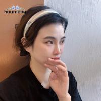 HOUMENG ที่คาดผมหนังฟองน้ำสีเงินด้านกว้างสำหรับงานปาร์ตี้แนววินเทจ