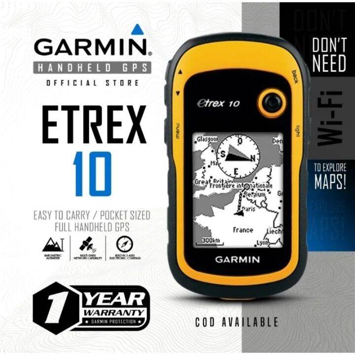 Garmin eTrex 10 GPS Authentic 1 Year Warranty Certificate Legit