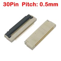 2-10pcs FPC FFC Connector Pitch 0.5mm 30 Pin Flexible cable Socket Bottom Contact 30P Flex Cable Connector Port Wires  Leads Adapters