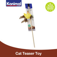 Kanimal Cat Teaser Toy ของเล่นแมว ไม้ล่อแมว รุ่นเป็ดเหลือง พันขนนก สำหรับแมวทุกสายพันธุ์ ขนาด 40x14 ซม.