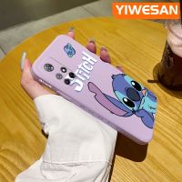 YIWESAN เคสสำหรับ Xiaomi MI POCO M4 Pro 5G Poco F4 Redmi K50 Pro K40s สติทซ์ขอบสี่เหลี่ยมเคสโทรศัพท์ซิลิโคนนิ่มดั้งเดิมเคสแฟชั่นคลุมทั้งหมดดีไซน์ใหม่ป้องกันเลนส์กล้องเคสกันกระแทก