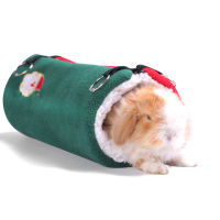 Soft Pet Bed for Cute Hamster Winter Warm Pets Christmas Hammock Thermal Channel for Rabbit Hedgehog Dutch Pig
