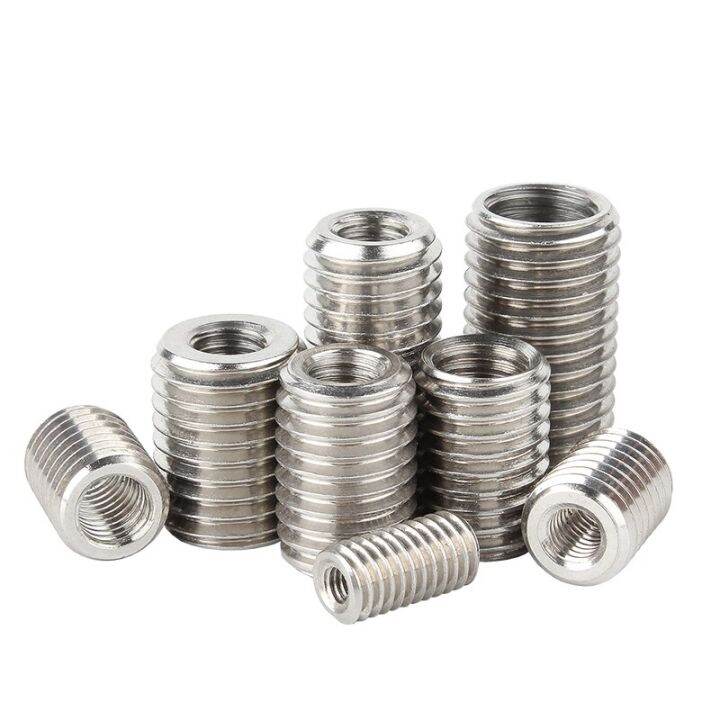 2-5pcs-inside-outside-thread-adapter-screw-nuts-insert-sleeve-converter-nut-coupler-m2-m3-m4-m5-m6-m12-m20-304-stainless-steel-nails-screws-fastene