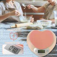 Love Heart Electronic Scales 5kg 1g/3kg 0.1g Food Spice Scales Portable High Precision Lightweight Energy Saving Kitchen Gadgets Luggage Scales