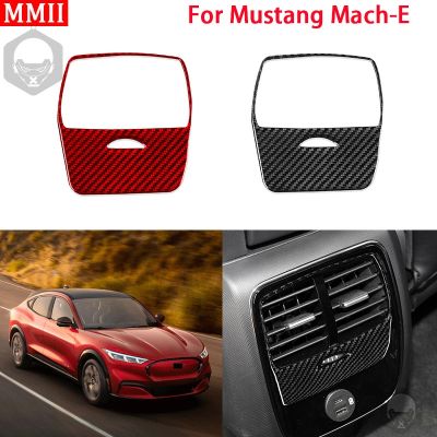 ∏ RRX for Ford Mustang Mach-E Mach E 2021 2022 Carbon Fiber Rear Air Vent Outlet Cover Trim Decoration Sticker Car Accessories