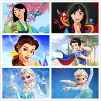 Disney Princess Jigsaw Puzzle Educational Toys Snow White Elsa 35 Pieces Puzzles for Adults Christmas Gift Toys for Children