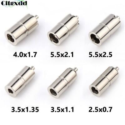 10pcs DC Female Socket 5.5x2.5 5.5x2.1 4.0x1.7 3.5x1.35 3.5x1.1 2.5x0.7 MM Straight Tube Welding Copper Power Plug Connector