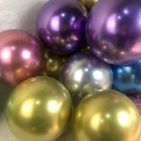 5 18inch Party Decoration Balloons Metal Pearl Latex Balloons Chrome Metallic Colors helium Air Balls Globos Birthday Party