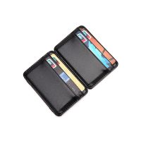 New 100% Sheepskin Genuine Leather Credit Card Case Mini ID Card Holder Small Purse For Man Slim Mens Wallet Cardholder