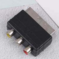 [ZY] ตำนาน RGB Scart ไป3 RCA S-Video Sdadapter Composite RCA SVHS ทีวี AV ตัวแปลงเสียง