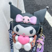 Sanrio Kuromi อุปกรณ์ต่อพ่วงเด็กถ้วยน้ำฤดูร้อนอนุบาลมองสูง Kuromi ถ้วยฟางแบบพกพาน่ารักกาต้มน้ำสำหรับสาวๆ