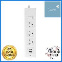 รางปลั๊กไฟ 3 ช่อง 1 สวิตช์ 2USB ELECKTA 664UELEK 3 ม.POWER STRIP ELECKTA 664UELEK 3-OUTLET 1-SWITCH 2-USB 3M **ด่วน ของมีจำนวนจำกัด**