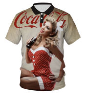 Coca-Cola Coke Cool Red Hiphop 3D Print Women Men Summer Polo Casual Poloshirt 43（Contact the seller, free customization）