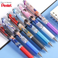6ชิ้นญี่ปุ่น Pen BLN75จำกัดเจลปากกาแห้งเร็วสีดำทดสอบกดปากกาเขียนเรียบ0.5มิลลิเมตรนักเรียนเครื่องเขียน