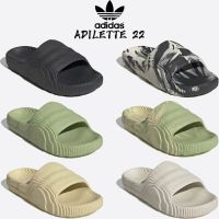 【บางกอกสปอต】Adidas_Adilette 22 ถูกและดี Yeezy Slide Kanye West รองเท้าแตะสไลด์สําหรับผู้ชายและผู้หญิง EU35-45