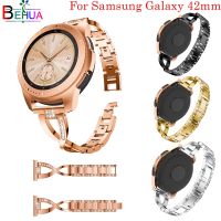 ☾◈ 42mm band For Samsung Galaxy watch strap Replacement luxury Diamond bands For Samsung Galaxy Watch 20mm watch straps wristband