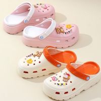 Spot parcel postSHO-H-13 big toe slippers slip on shoes with pas two-tone shoes cute shoes ready to ship in Thailand Makata