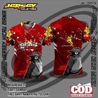 (All sizes are in stock)   Short sleeve Sweatshirt, printed with Mania Kicau Kicau Mania formation pattern, all Indonesia COD custom name and number.  (You can customize the name and pattern for free)