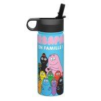 Barbapapa 18ออนซ์กาน้ำหุ้มฉนวนเหล็กสแตนเลสสำหรับการออกกำลังกายกลางแจ้งกาต้มน้ำสำหรับปีนเขา