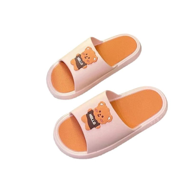 2022-new-slippers-female-bear-cute-cartoon-household-stepping-outside-a-word-shit-feeling-soft-bottom-wear-couple-cool-slippers-male