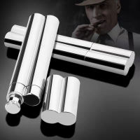 Travel Ciggar Tube 2 Holder with Small Flagon Free Funnel Cigaar Case Mini Humidor Box Smking Accessories