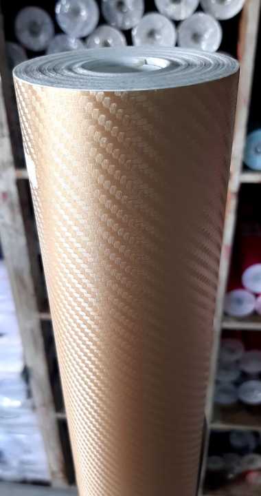 Skotlet Profix Carbon Gold Serat Kasar Lebar 45cm X Panjang 1 Meter
