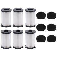 Replacement Part Filter for D600 D601 Vacuum Cleaner Accessories 6 HEPA Filters + 6 Sponge Filters