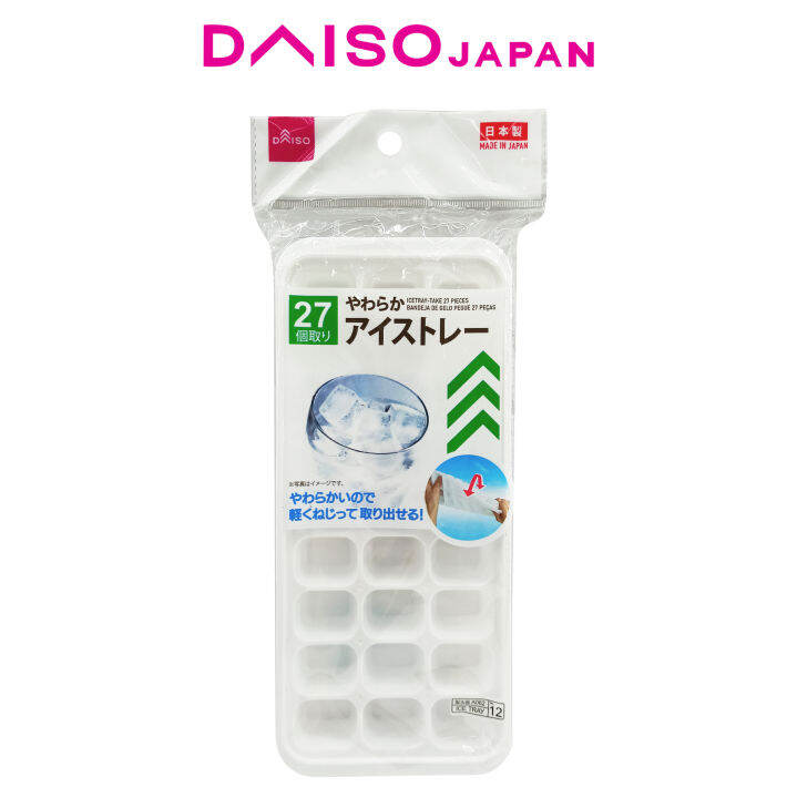 Daiso White Ice Tray (27 cubes) Lazada PH