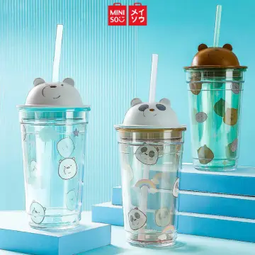 miniso, Dining, Miniso X Sanrio Pompompurin Tumbler Cup With Lid And  Straw