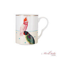 PHILOS, แก้วน้ำน่ารัก ลายนก เซรามิคโบนไชน่า นำเข้าจากจากอังกฤษ MU18001 YVONNE ELLEN, MUG PARROT