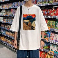 100% Cotton Short sleeve Cool print Men Tshirt Casual Loose T shirts O-neck Male T-shirt Unisex Oversized Tee Japanese Anime Top