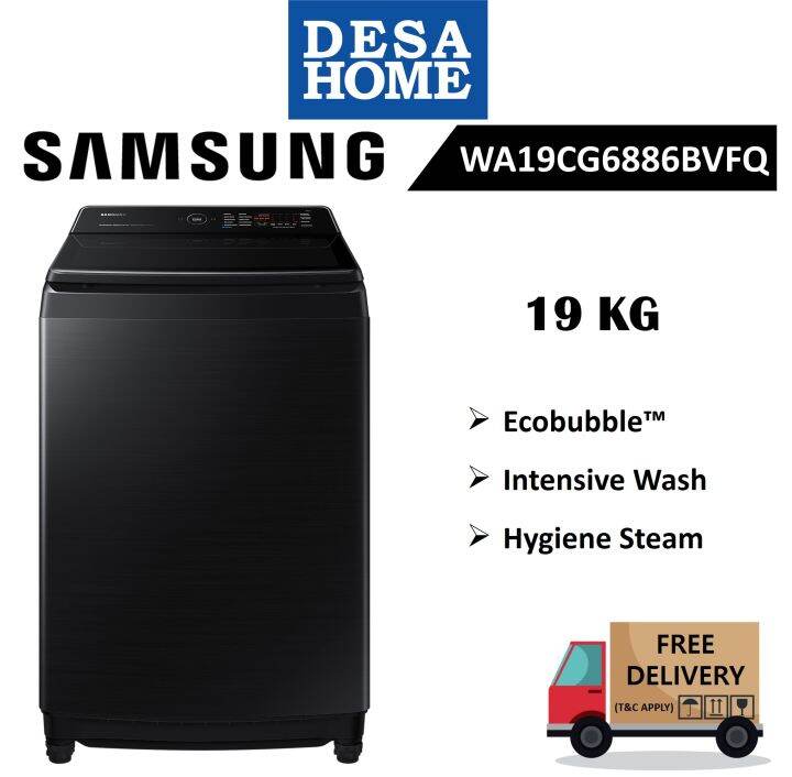 [FREE DELIVERY] SAMSUNG WA19CG6886BVFQ 19KG TOP LOAD WASHER WITH ECO