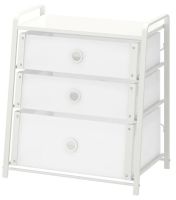 โลเต้ ตู้ 3 ลิ้นชัก , ขาว, 55x62 ซม. (LOTE Chest of 3 drawers, white, 55x62 cm)