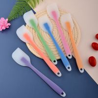 1PC Kitchen Gadgets Silicone Cream Spatula Translucent Heat Resistant Cream Spatula Cake Brush Tools Household Baking Supplies