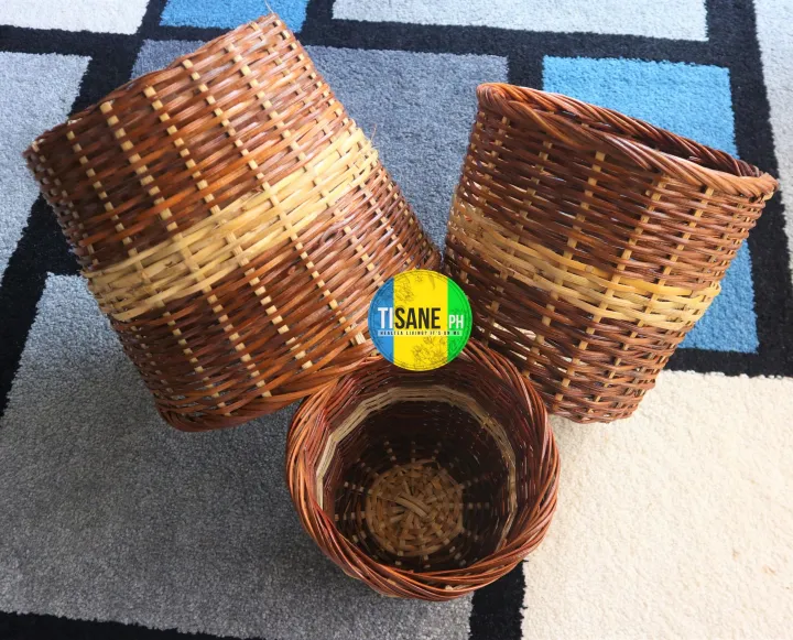 AFFORDABLE RATTAN PLANTERS / POT / WICKER BASKET 1 SET OF 3 pcs