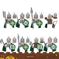 WUHUI 8PCS ลอร์ด Minifigures ของเล่นของเล่นชุดก่อสร้างบล็อกตัวต่อ Dwarf Series ผู้นำนักรบอิฐก่อสร้างสำหรับโรงเรียนเด็กอายุ3 + เด็กของเล่นเข้ากันได้ดีกับแบรนด์ทั้งหมด