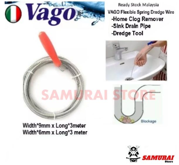 Flexible Sink & Drain Pipe Dredging Tool