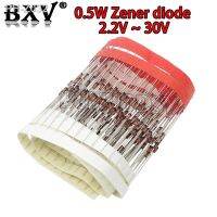 100PCS/LOT New 1/2W Zener Diode 0.5W 2.2V 30V BZX55C2V2 BZX55C2V4 BZX55C2V7 BZX55C3V0 BZX55C3V3 BZX55C3V6 BZX55C3V9 BZX55C4V3