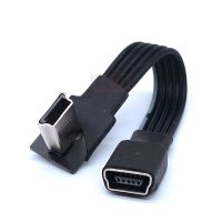 mini usb cable 90 Degree 4 angle mini USB Female to Mini B 5 Pin Male cable Adapter 50CM 100CM 10CM usb extension cable