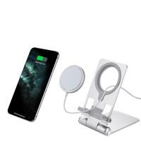 Phone Stand For Magsafe Charger Foldable Aluminum Wireless Charger Phone Stand Holder Office Home Desk For IPhone Phone Stand