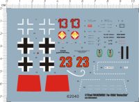 Detail Up 172สงครามโลกครั้งที่สองเยอรมัน Focke-Wulf Fw 190 Würger Fighting Model Kit รูปลอก