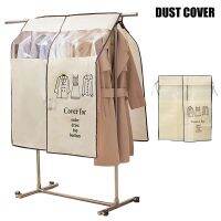 New Non-woven Coat Dust Cover Transparent Clothing Dust Cover For Household Large Cloth Hanger Home Supplies Home Storage Bag Wardrobe Organisers