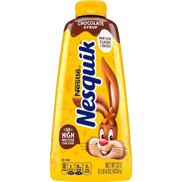 Nestle Nesquik Chocolate Syrup เนสท์เล่ เนสควิก ช็อคโกแลต ไซรัป 623.6G ...