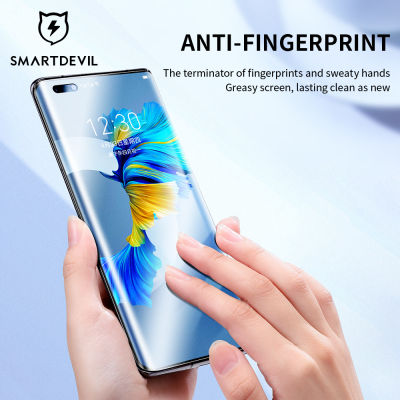 SmartDevil ปกป้องหน้าจอสำหรับฟิล์มบางด้าน Huawei Mate 40 Pro ป้องกันแบบเต็มจอ HD กันระเบิดลายนิ้วมือ