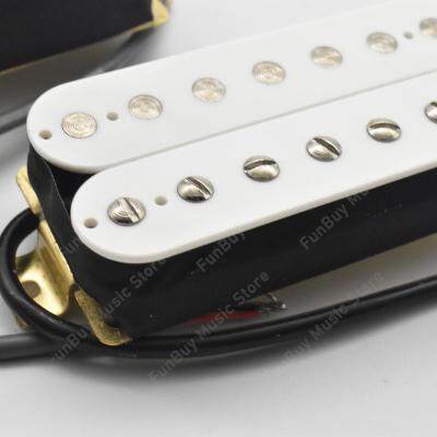 ‘【；】 1Set 7 String Humbucker Electric Guitar Pickups Neck Bridge Pickup Coil Spliting Pickup For LP Electric Guitar Accessories White